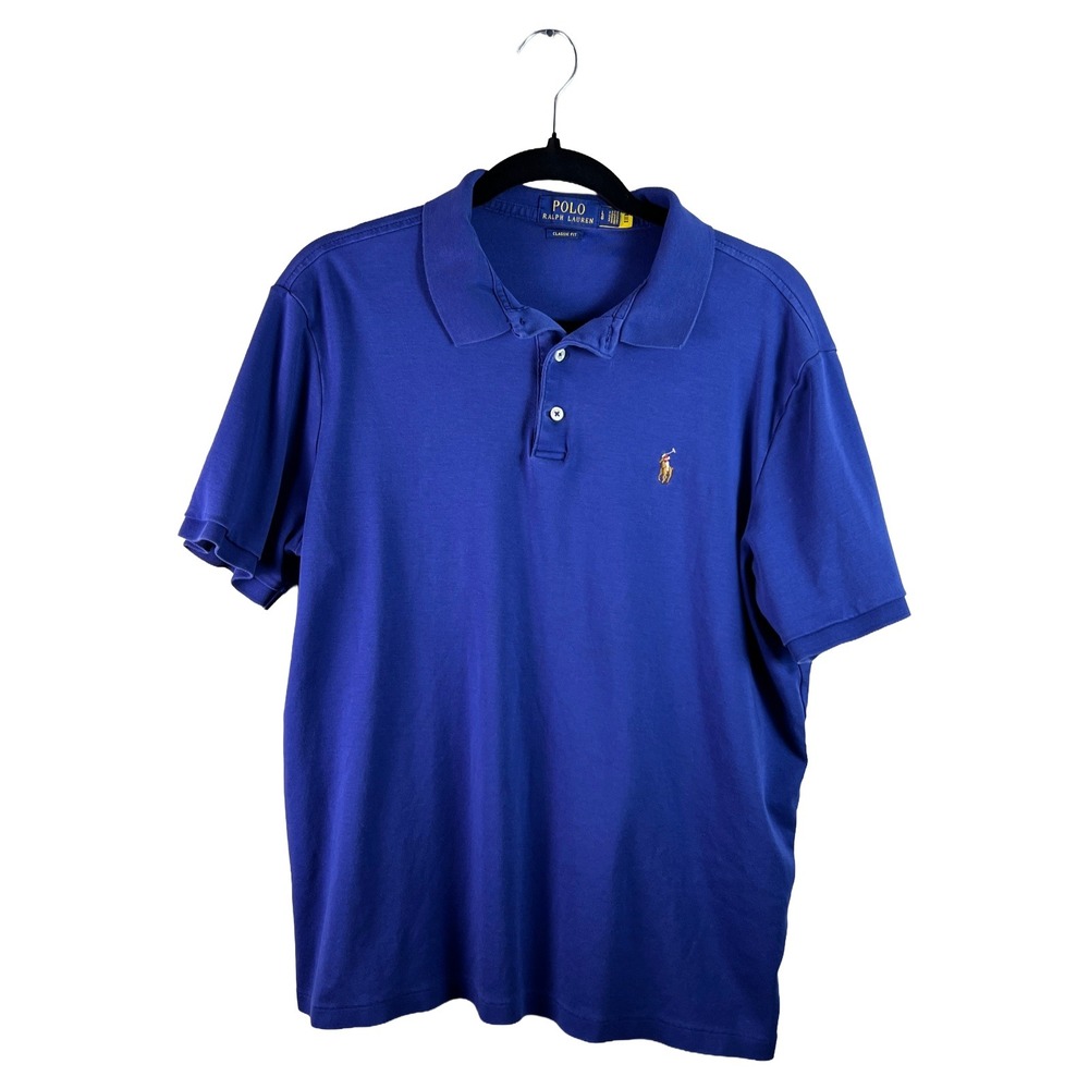 Polo Ralph Lauren Classic Fit Polo Shirt Large Blue Old Money Preppy